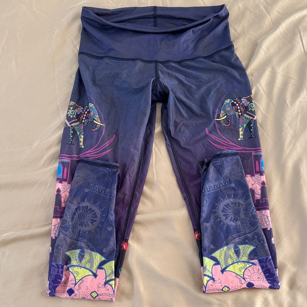 Colorful Elephant Print Leggings